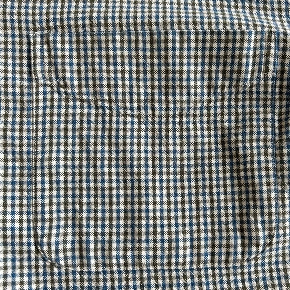 FARAH Men's Collared Shirt L Button Up, Long Sleeve Casual Cotton Plaid w/Pocket - Picture 7 of 12